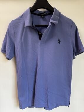 U.S. Polo Assn. Boys Blue Short Sleeve Polo Shirt Size XXL 18